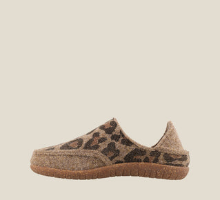 Taos Shoes Women's Convertawool-Tan Leopard Wool