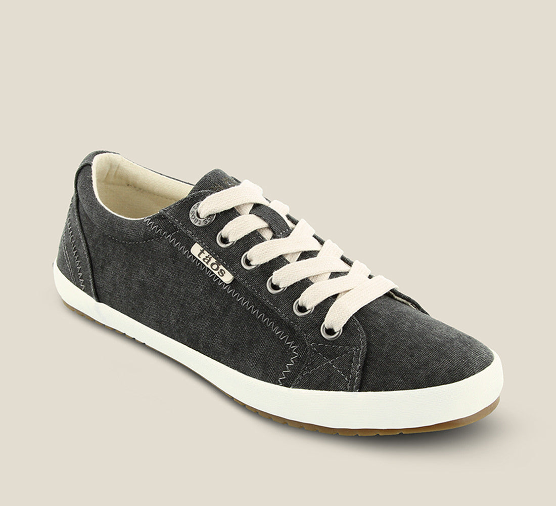 Taos Shoes Women's Star-Charcoal Wash Canvas