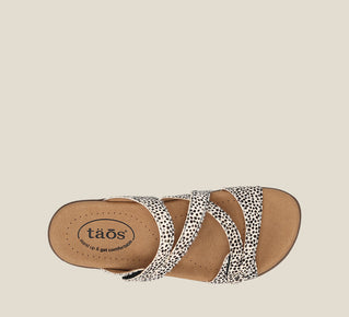 Taos Shoes Women's Double U-Black/White Cheetah Multi